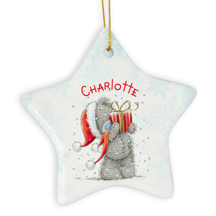 Personalised Me To You Star Christmas Decoration - part of the Gifts Finder Personalised Christmas Decorations collection