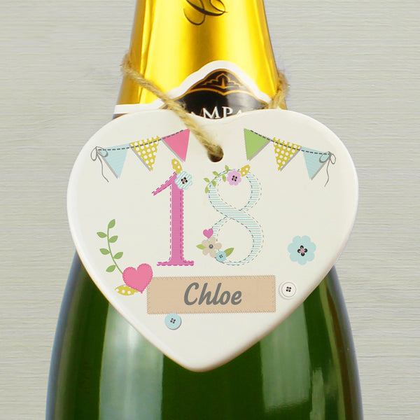 Buy Personalised Birthday Craft Ceramic Heart available now at www.giftsfinder.co.uk