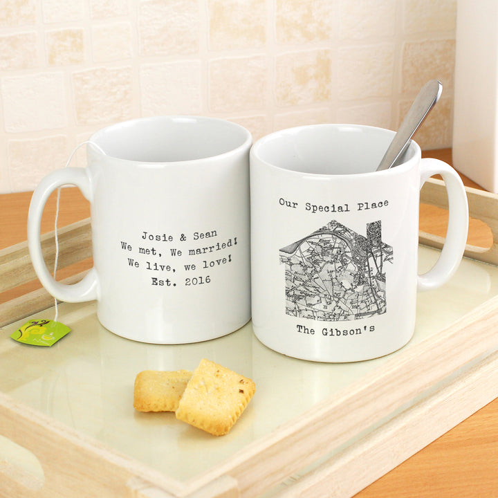 Personalised 1805 - 1874 Old Series Map Home Mug - part of the Gifts Finder Personalised Mugs collection