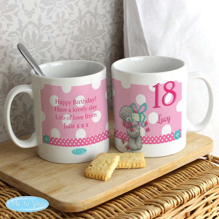 Buy Personalised Me To You Birthday Big Age Female Mug at www.giftsfinder.co.uk