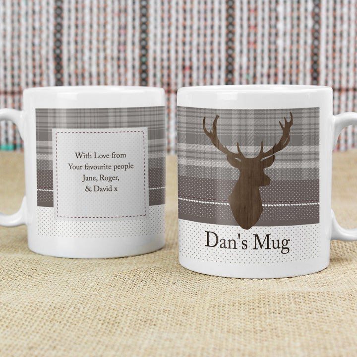 Buy Personalised Highland Stag Mug at www.giftsfinder.co.uk