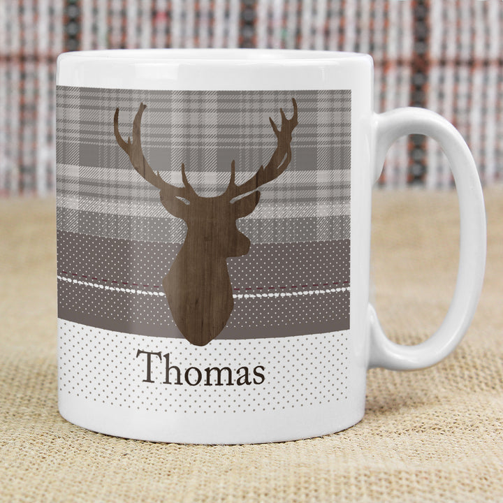 Buy Personalised Highland Stag Mug at www.giftsfinder.co.uk