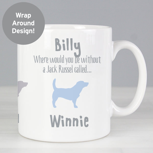 Buy Personalised Jack Russell Dog Breed Mug at www.giftsfinder.co.uk