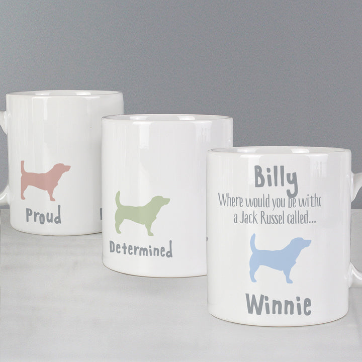 Buy Personalised Jack Russell Dog Breed Mug at www.giftsfinder.co.uk