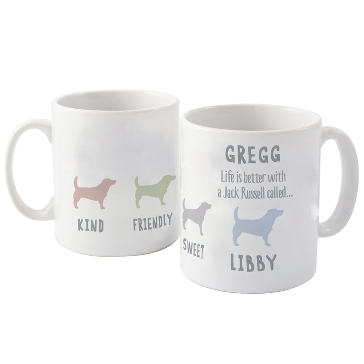 Buy Personalised Jack Russell Dog Breed Mug at www.giftsfinder.co.uk