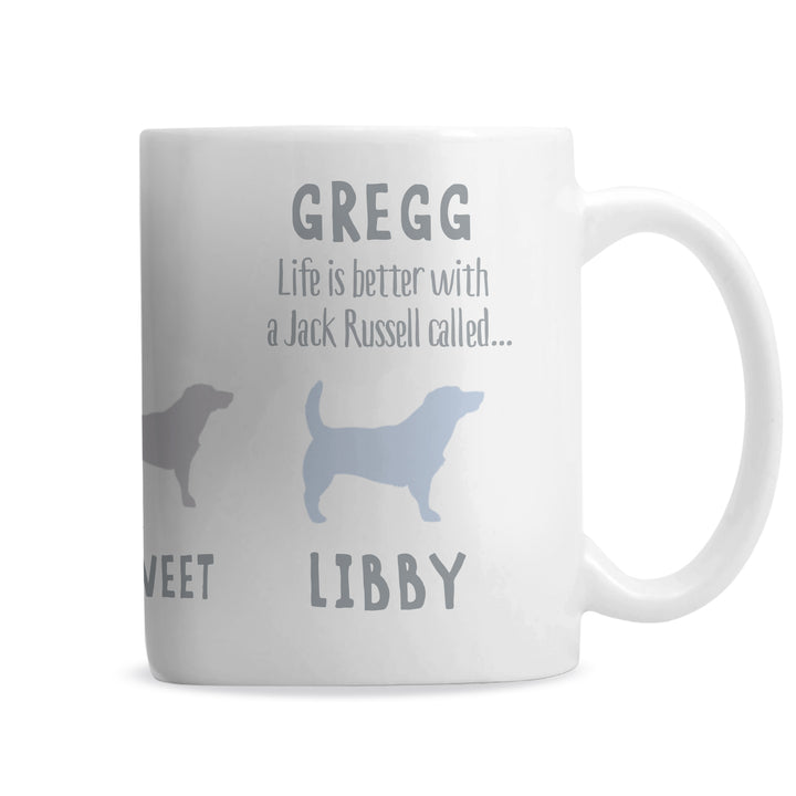 Buy Personalised Jack Russell Dog Breed Mug at www.giftsfinder.co.uk