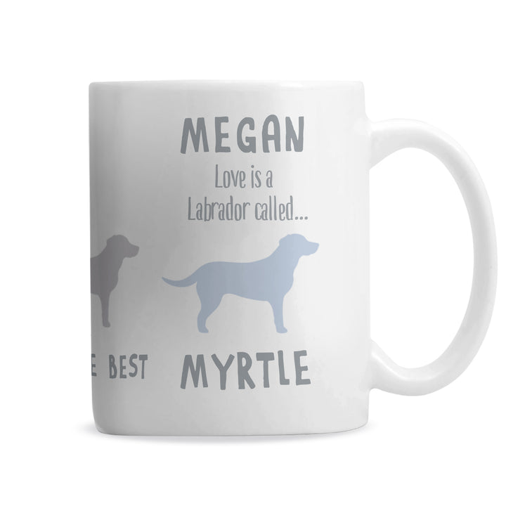 Buy Personalised Labrador Dog Breed Mug at www.giftsfinder.co.uk