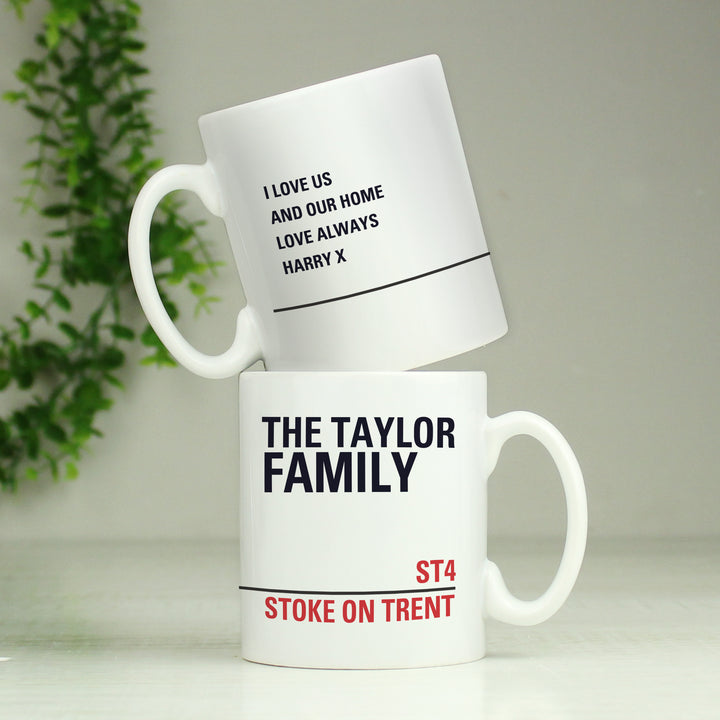 Buy Personalised London Street Sign Mug at www.giftsfinder.co.uk