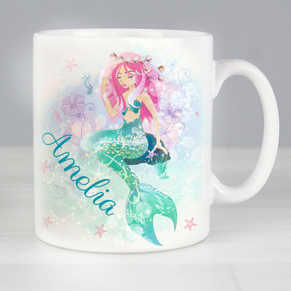 Buy Personalised Mermaid Mug at www.giftsfinder.co.uk