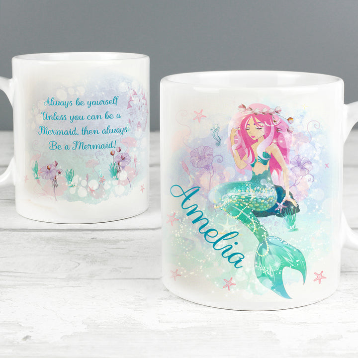 Buy Personalised Mermaid Mug at www.giftsfinder.co.uk