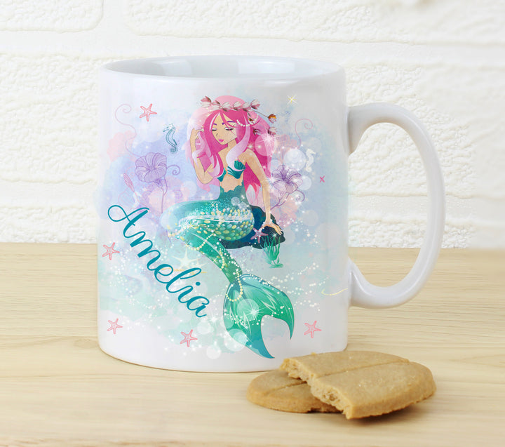 Buy Personalised Mermaid Mug at www.giftsfinder.co.uk