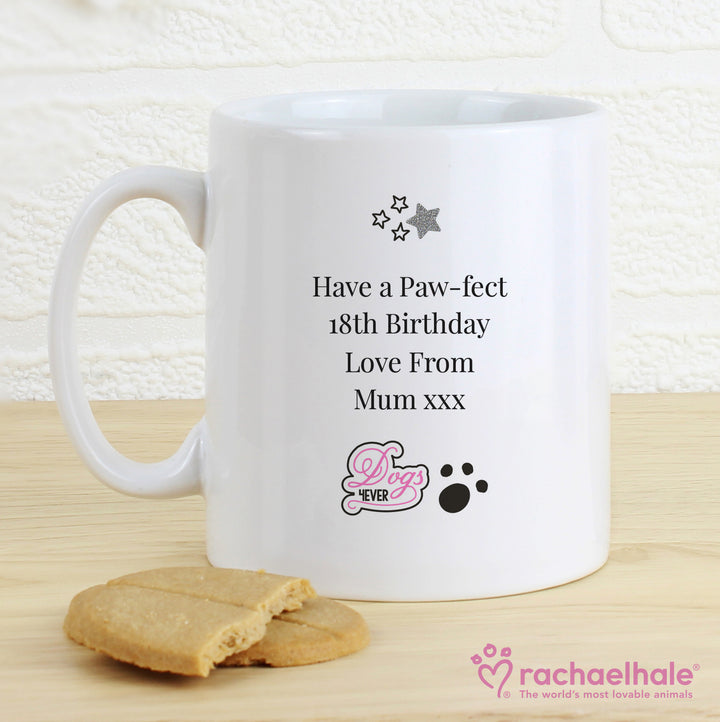 Buy Personalised Rachael Hale Doodle Pug Mug at www.giftsfinder.co.uk