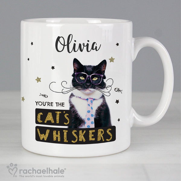 Buy Personalised Rachael Hale 'You're the Cat's Whiskers' Mug at www.giftsfinder.co.uk