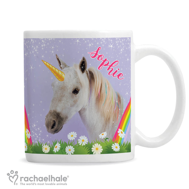 Buy Personalised Rachael Hale Unicorn Mug at www.giftsfinder.co.uk