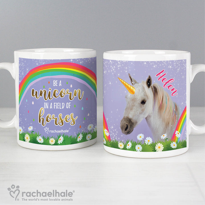 Buy Personalised Rachael Hale Unicorn Mug at www.giftsfinder.co.uk