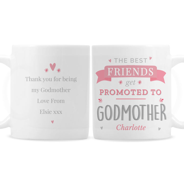 Buy Personalised Pink Promoted To Mug at www.giftsfinder.co.uk