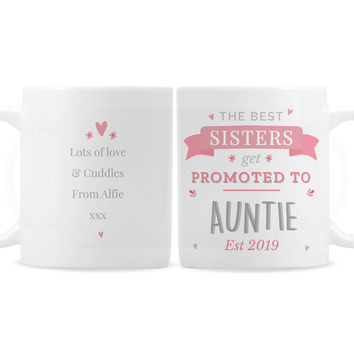 Buy Personalised Pink Promoted To Mug at www.giftsfinder.co.uk