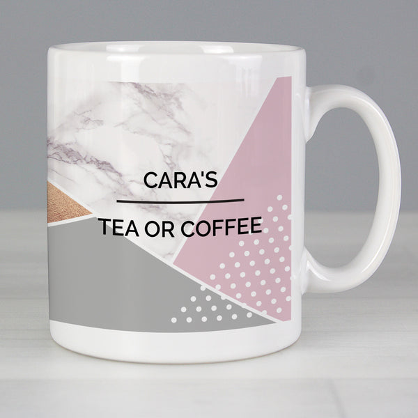 Buy Personalised Geometric Mug at www.giftsfinder.co.uk