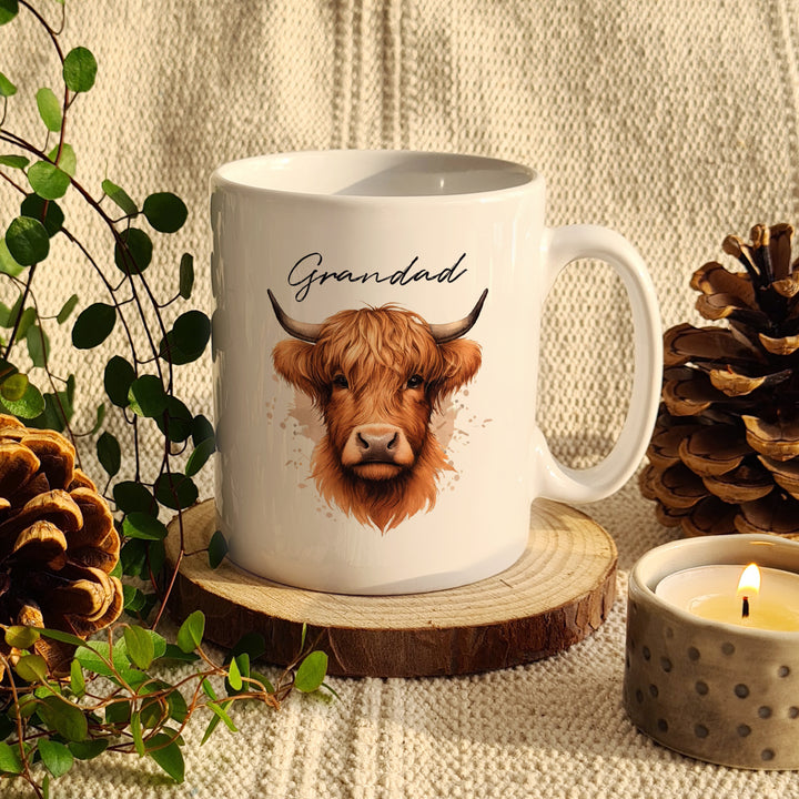 Buy Personalised Highland Cow Mug - Male available now at www.giftsfinder.co.uk