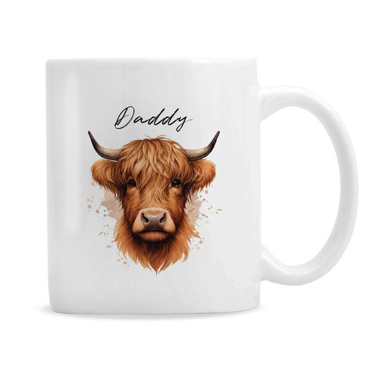 Buy Personalised Highland Cow Mug - Male available now at www.giftsfinder.co.uk