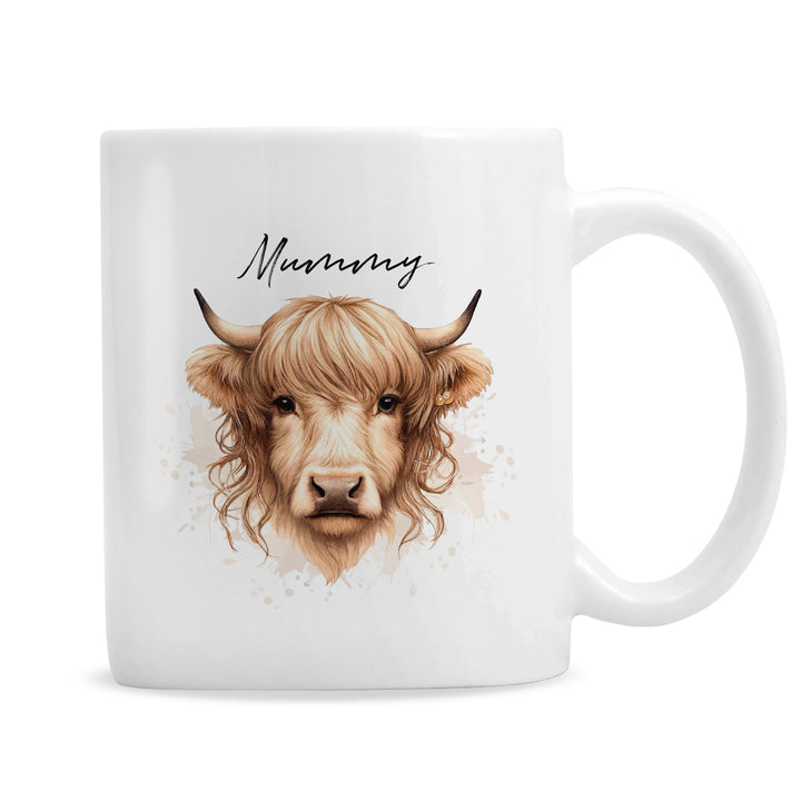 Buy Personalised Highland Cow Mug - Female available now at www.giftsfinder.co.uk