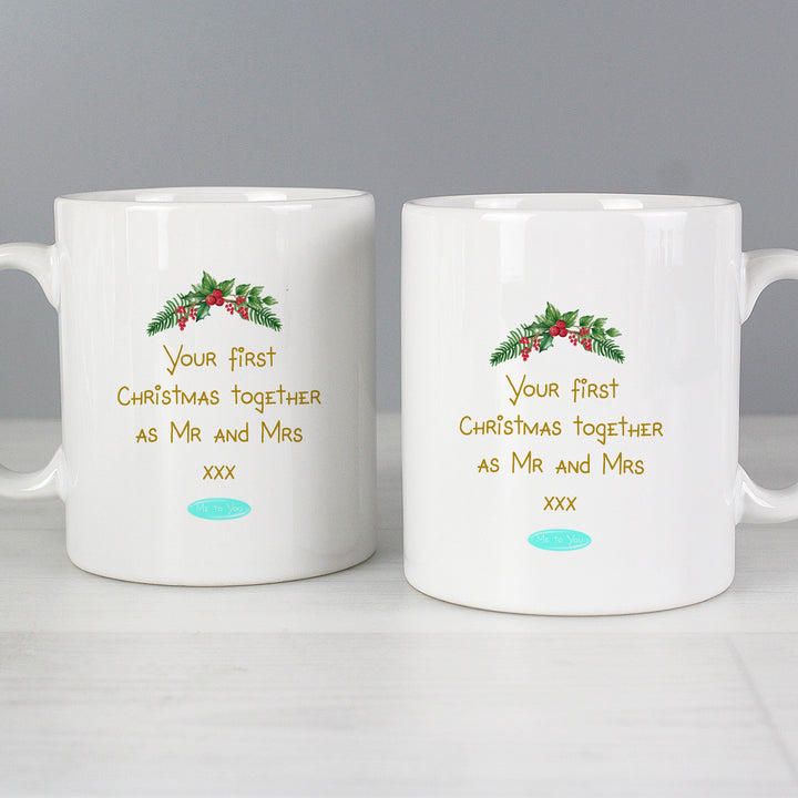 Buy Personalised Me to You Christmas Couple's Mug Set at www.giftsfinder.co.uk