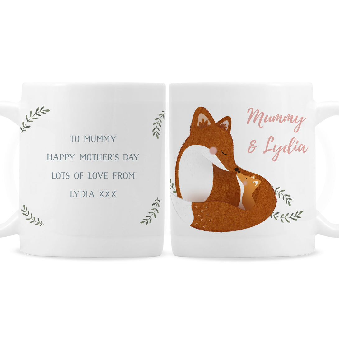 Personalised Mummy And Me Fox Mug - part of the Gifts Finder Personalised Mugs collection