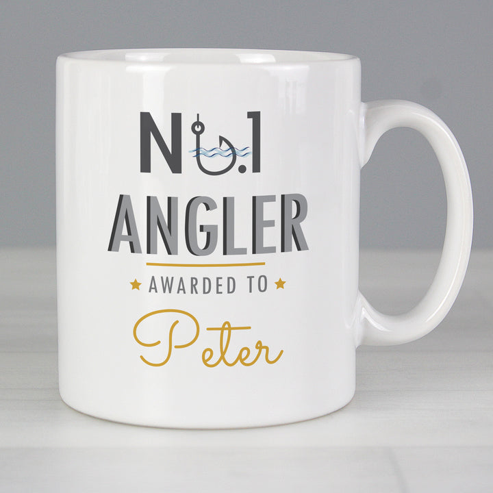 Buy Personalised No.1 Angler Mug at www.giftsfinder.co.uk