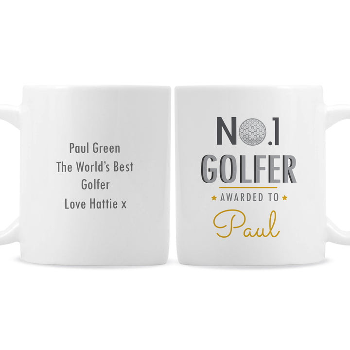 Buy Personalised No.1 Golfer Mug at www.giftsfinder.co.uk