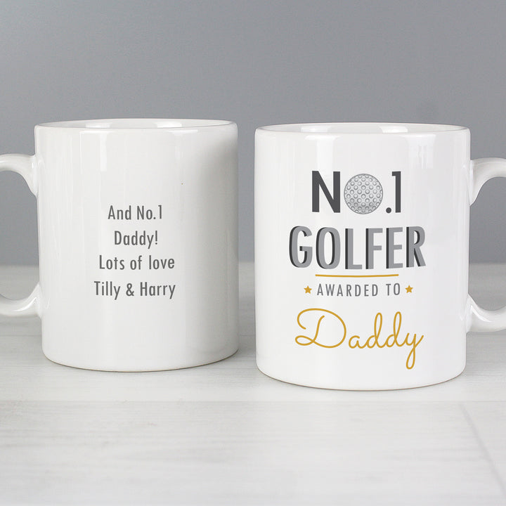 Buy Personalised No.1 Golfer Mug at www.giftsfinder.co.uk