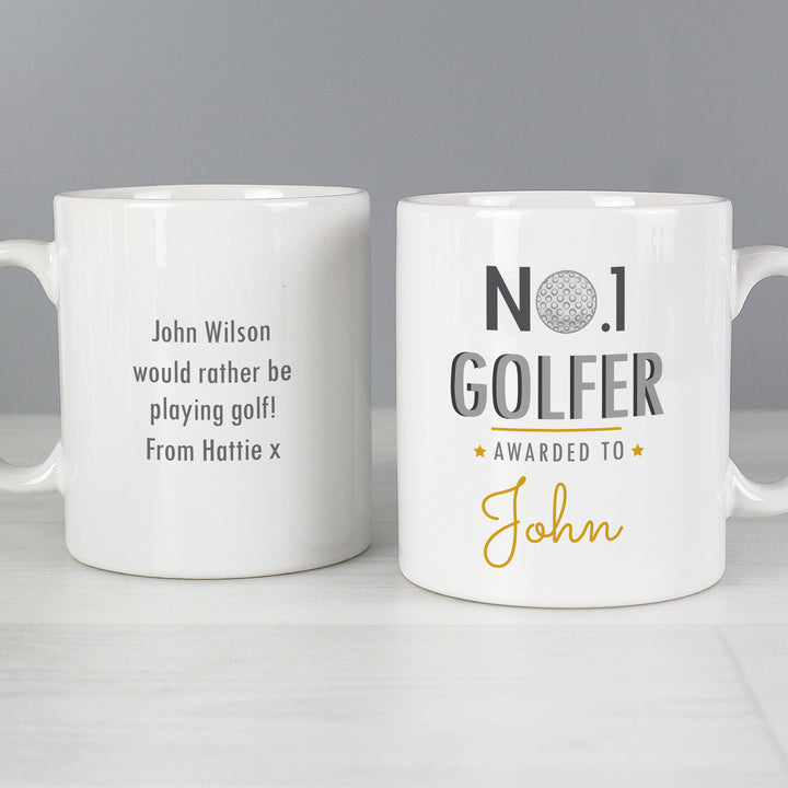 Buy Personalised No.1 Golfer Mug at www.giftsfinder.co.uk