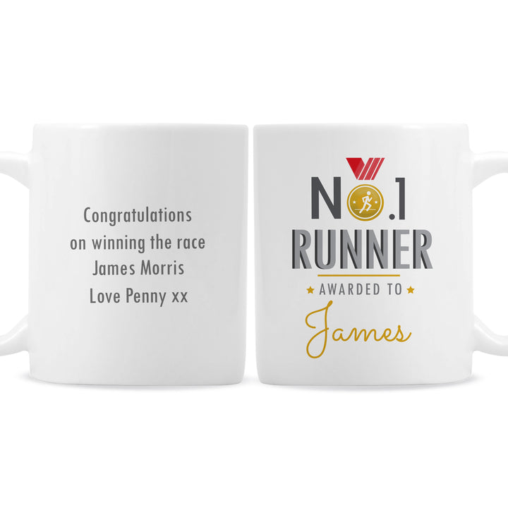 Buy Personalised No.1 Runner Mug at www.giftsfinder.co.uk