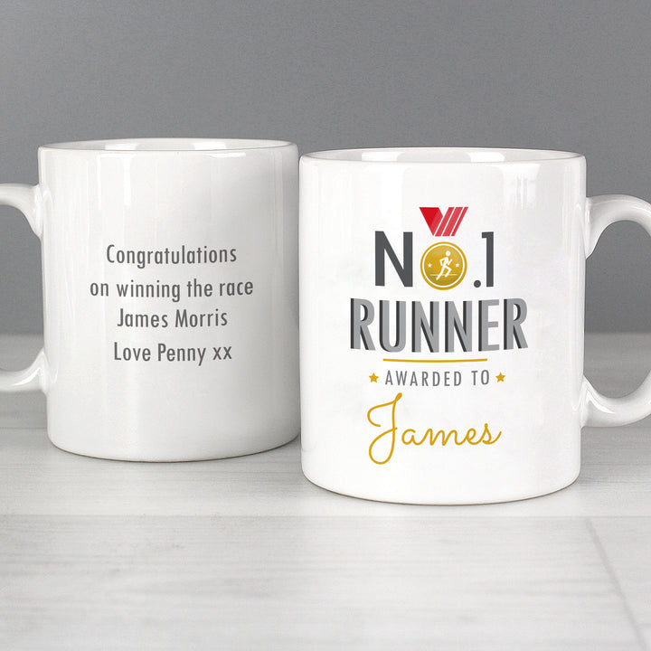 Buy Personalised No.1 Runner Mug at www.giftsfinder.co.uk