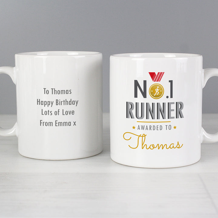 Buy Personalised No.1 Runner Mug at www.giftsfinder.co.uk