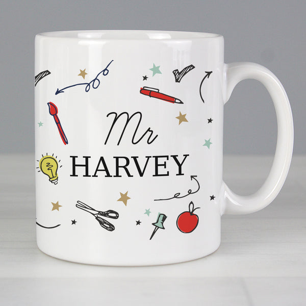 Buy Personalised School Teachers Mug at www.giftsfinder.co.uk