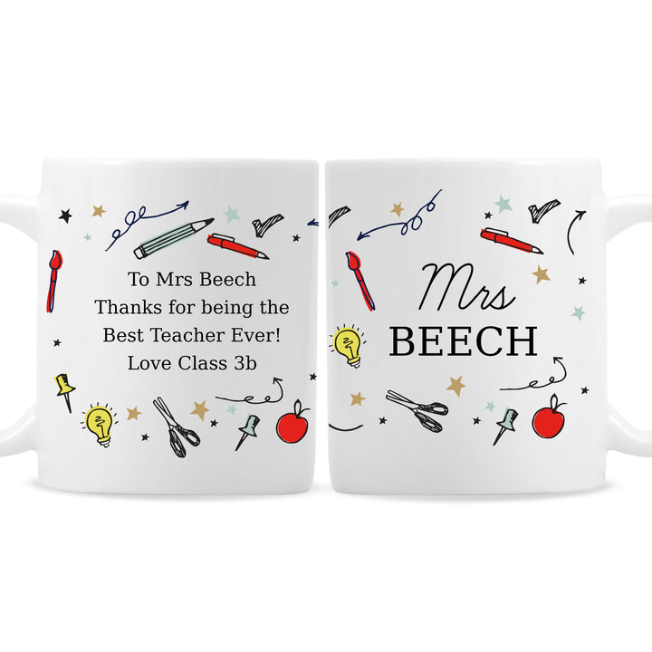 Personalised School Teachers Mug - part of the Gifts Finder Personalised Teacher Gifts collection