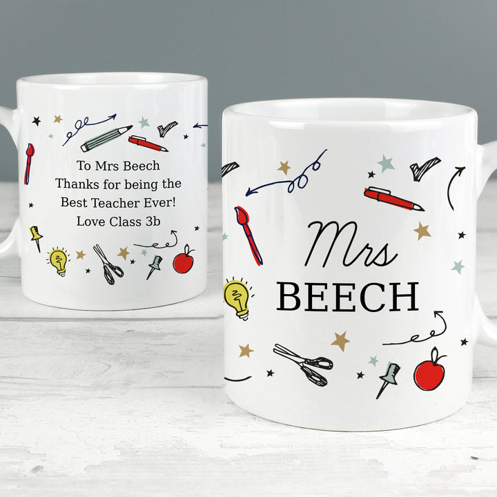 Personalised School Teachers Mug - part of the Gifts Finder Personalised Teacher Gifts collection