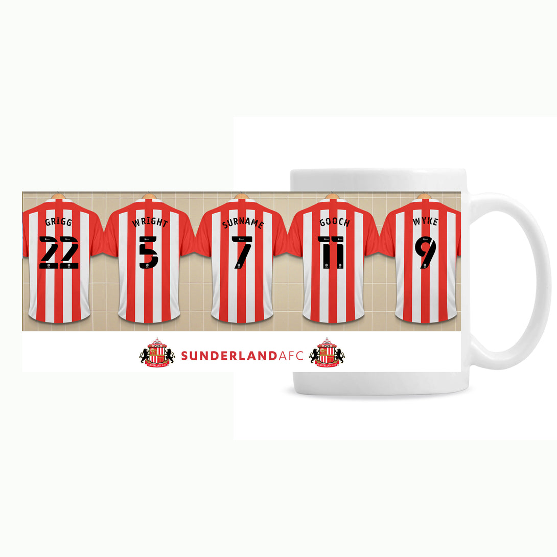 Personalised Sunderland Athletic Fotball Club Dressing Room Mug - part of the Gifts Finder Personalised Mugs collection