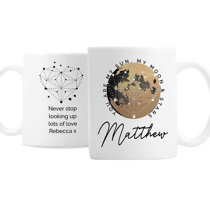 Buy Personalised You Are My Sun My Moon Mug at www.giftsfinder.co.uk