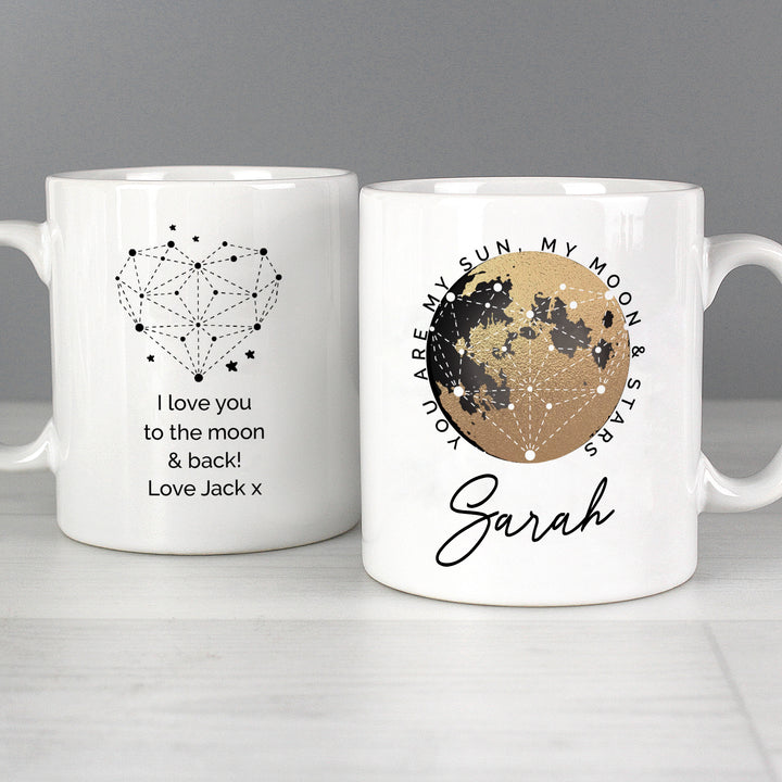 Buy Personalised You Are My Sun My Moon Mug at www.giftsfinder.co.uk