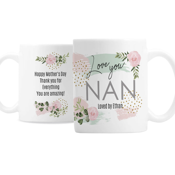 Buy Personalised Abstract Rose Mug at www.giftsfinder.co.uk