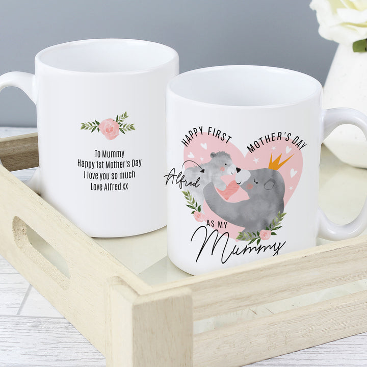 Buy Personalised 1st Mother's Day Mama Bear Mug at www.giftsfinder.co.uk