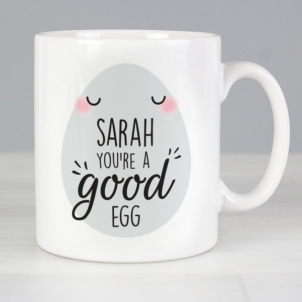 Buy Personalised You're A Good Egg Mug at www.giftsfinder.co.uk