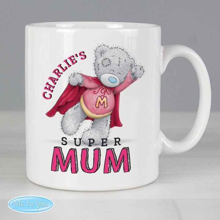 Buy Personalised Me To You Super Mum Mug at www.giftsfinder.co.uk