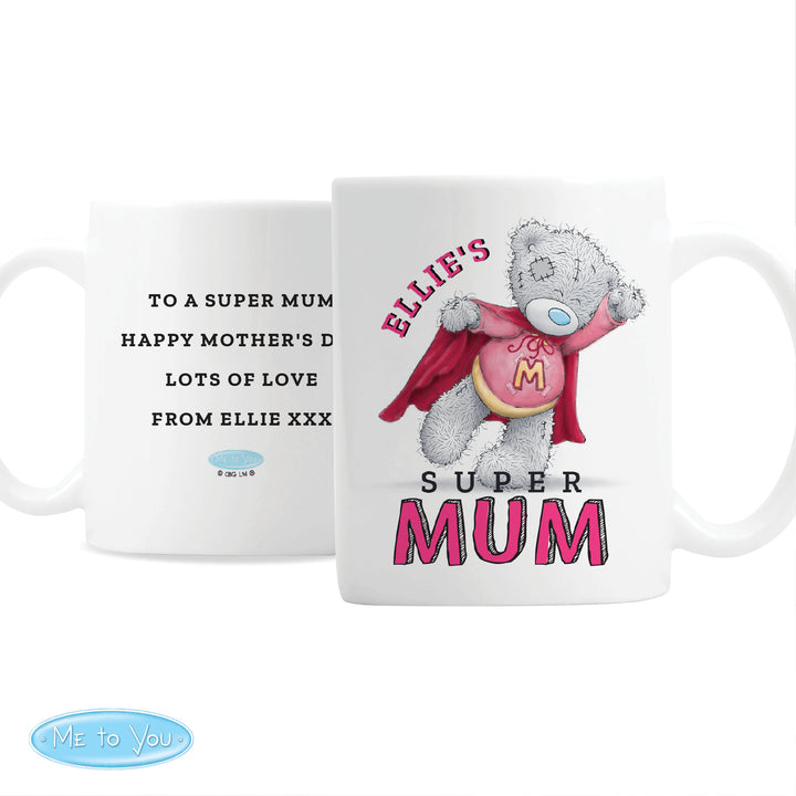 Buy Personalised Me To You Super Mum Mug at www.giftsfinder.co.uk