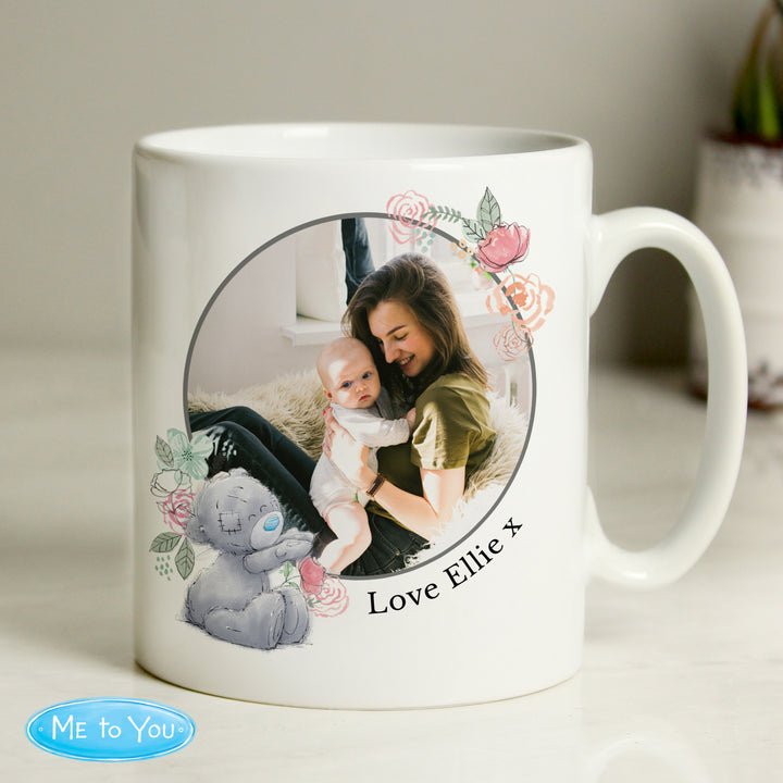 Buy Personalised Me To You Floral Photo Upload Mug available now at www.giftsfinder.co.uk