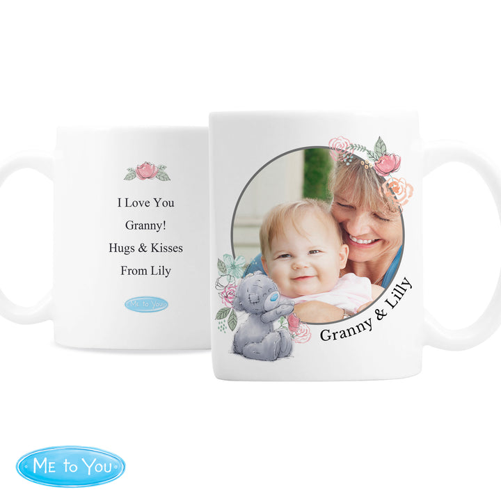 Buy Personalised Me To You Floral Photo Upload Mug available now at www.giftsfinder.co.uk