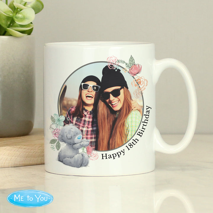 Buy Personalised Me To You Floral Photo Upload Mug available now at www.giftsfinder.co.uk