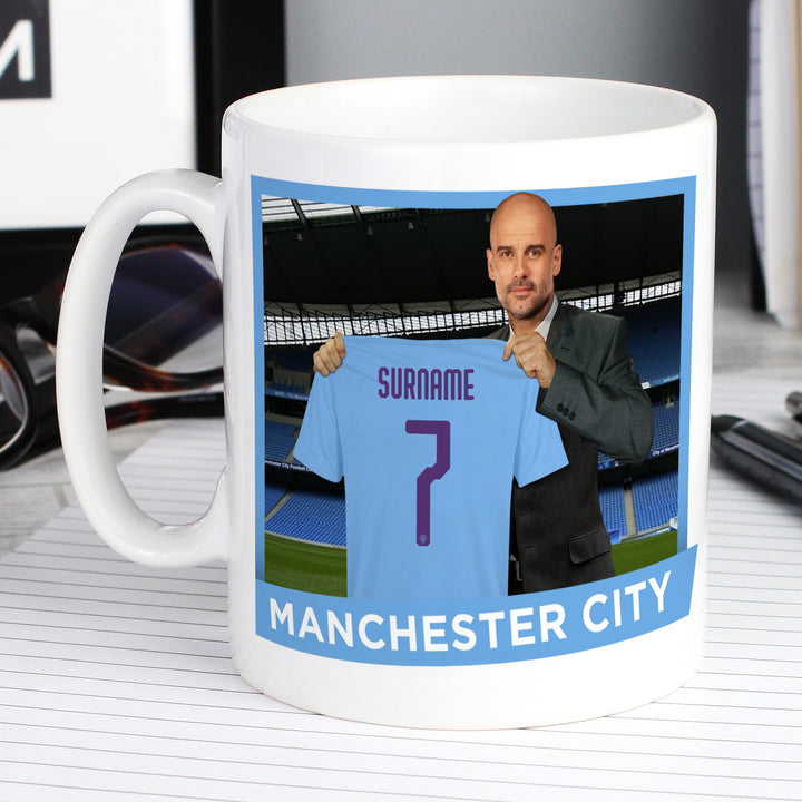 Manchester City FC Manager Mug - part of the Gifts Finder Personalised Mugs collection