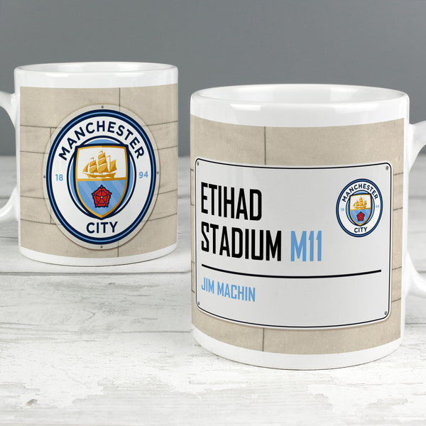 Buy Manchester City FC Street Sign Mug at www.giftsfinder.co.uk